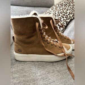 Ugg chestnut high top sneaker BEVEN
